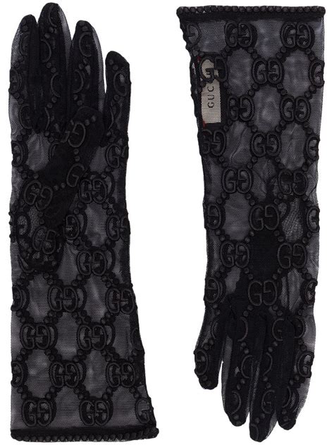 gucci black gloves lace|gucci hat clearance.